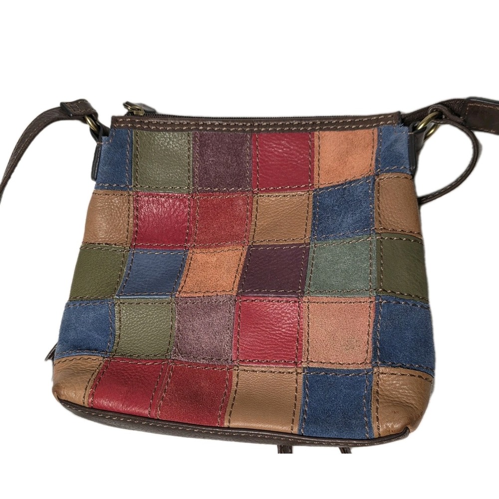Fossil Patchwork Bag Multicolor Small Crossbody Y… - image 7